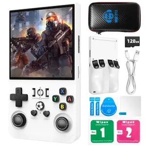 مفتوح المصدر R36Max أحدث وحدة تحكم بجهاز لعب محمول محمول باليد 4.0 في 4k HD IPS شاشة بطارية كبيرة أفضل هدية لصبي فتاة