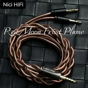 كابل ترقية Nici HiFi-20 Litz لـ Hifiman SUNDARA Ananda HE400SE Denon AH-D600 SONY MDR Z1R مع 4.4 مم إلى Dual 3.5 مم