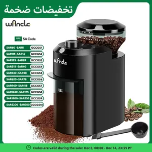 مطحنة القهوة الأوتوماتيكية مطحنة القهوة 220 فولت مطحنة حبوب البن الكهربائية مع 28 إعدادًا للطحن بالضغط الإسبريسو الفرنسي