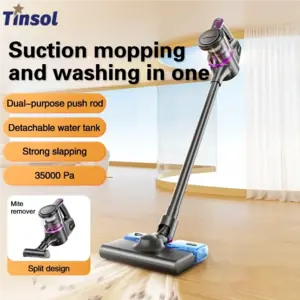 مكنسة كهربائية لاسلكية TINSOL 35000PA للتنظيف والتطهير مكنسة كهربائية الكل في واحد للأجهزة الذكية المحمولة