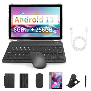 BDF-Y7 جديد 5G Pad 10.1 بوصة أقراص ثماني النواة 8GB + 256GB ROM HD عرض مزدوج سيم كاميرات مزدوجة الكمبيوتر اللوحي مع لوحة المفاتيح الماوس