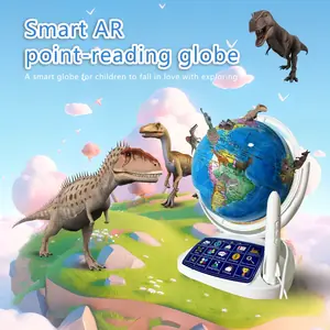 كوكبة 11 بوصة للقراءة التعليمية AR الأرضية الذكية مع أضواء LED وتعلم الجغرافيا والتحدث والعالم