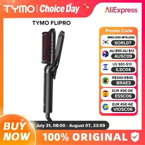 طريقة استخدام مكواة تصفيف شعر احترافية TYMO لفرد وتنعيم الخصلات